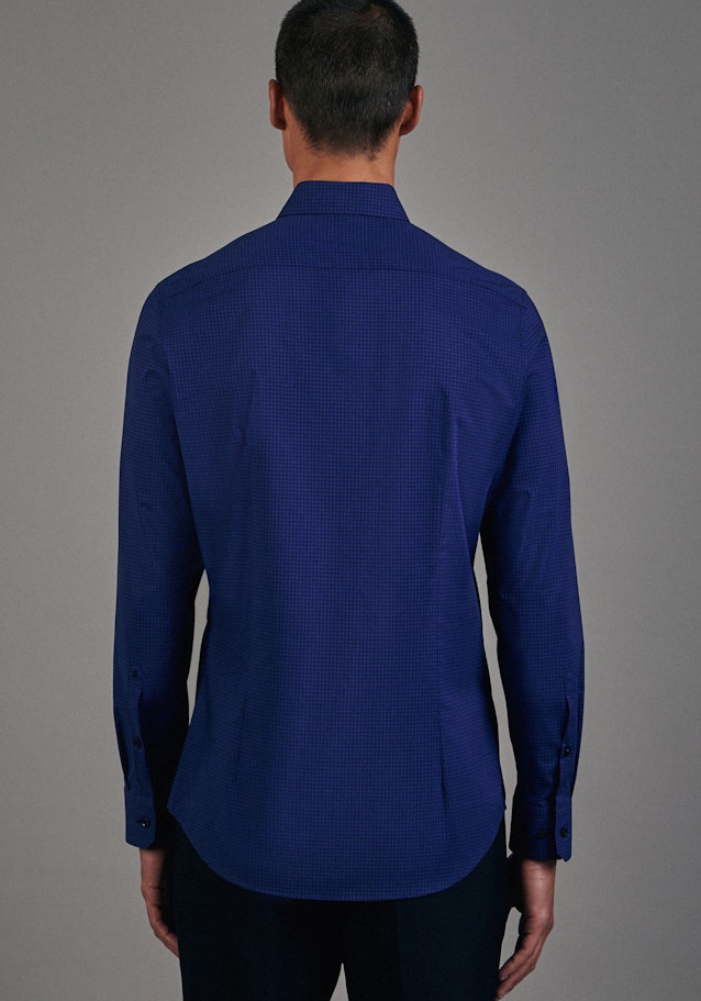 Non-iron Popeline Business overhemd in Shaped with Button-Down-Kraag in Middelmatig Blauw |  Seidensticker Onlineshop