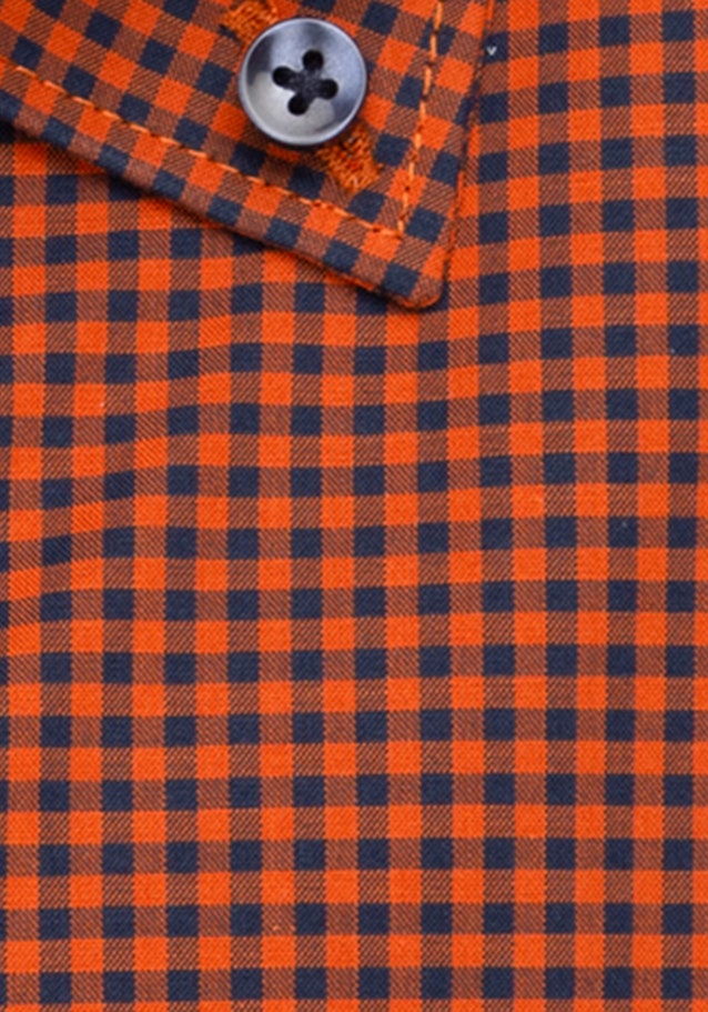 Bügelfreies Popeline Business Hemd in Shaped mit Button-Down-Kragen in Orange |  Seidensticker Onlineshop