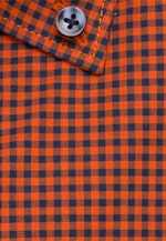 Shaped Business Shirt Check in Orange |  Seidensticker Onlineshop