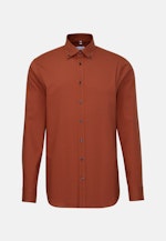 Shaped Business Shirt Check in Orange |  Seidensticker Onlineshop