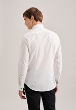 Non-iron Poplin Gala Shirt in Shaped with Wing Collar in Ecru |  Seidensticker Onlineshop