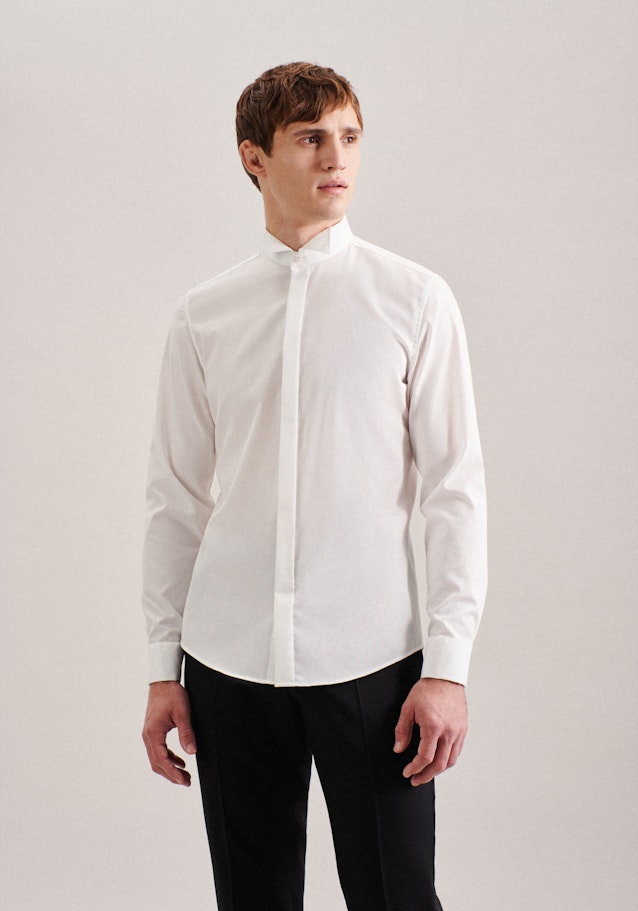 Shaped Gala Shirt Uni in Ecru | Seidensticker Onlineshop