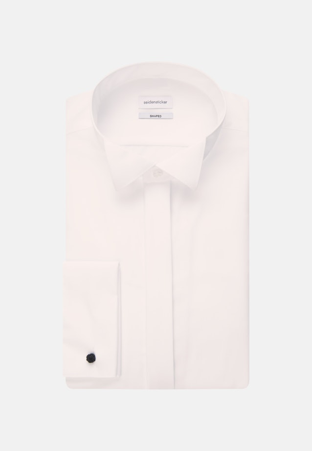 Non-iron Poplin Gala Shirt in Shaped with Wing Collar in Ecru |  Seidensticker Onlineshop