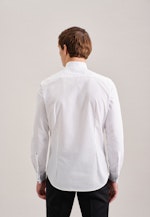 Non-iron Poplin Gala Shirt in Shaped with Wing Collar in White |  Seidensticker Onlineshop