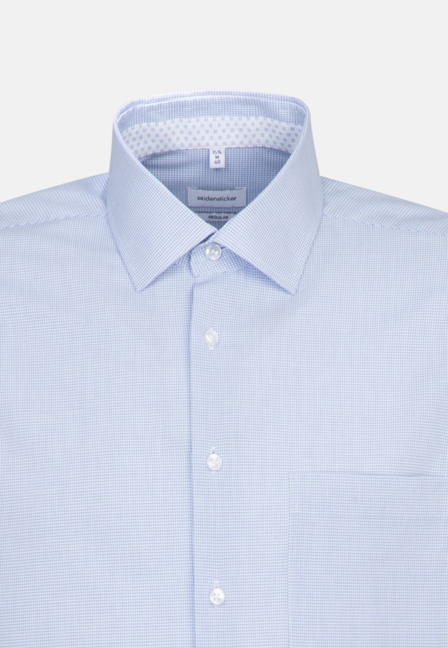 Regular Business Hemd Karo in Hellblau |  Seidensticker Onlineshop