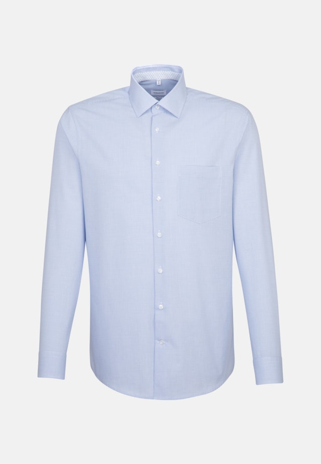 Regular Business Hemd Karo in Hellblau |  Seidensticker Onlineshop