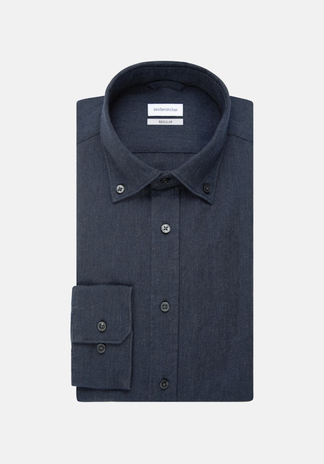 Business Shirt in Regular with Button-Down-Collar in Grey |  Seidensticker Onlineshop