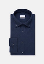 Regular Business Shirt Plain in Dark Blue |  Seidensticker Onlineshop