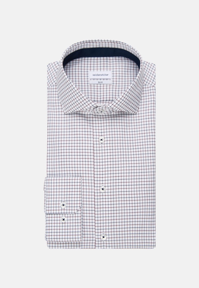 Slim Business Shirt Check in Red |  Seidensticker Onlineshop