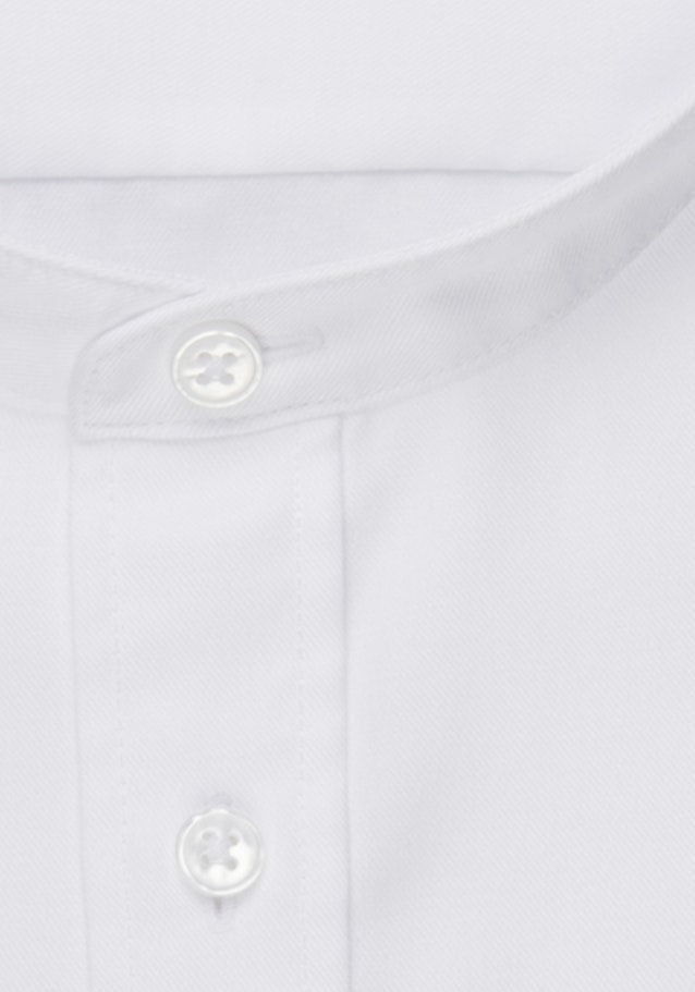Easy-iron Twill Business overhemd in Shaped with Opstaande Kraag in Wit |  Seidensticker Onlineshop