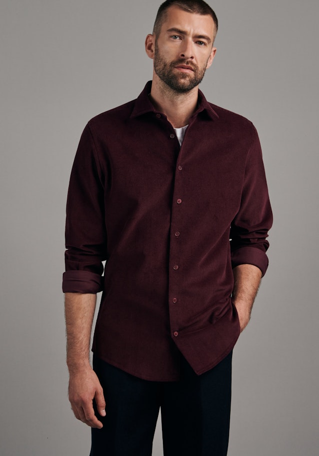 Business Shirt in Slim with Kent-Collar in Red |  Seidensticker Onlineshop