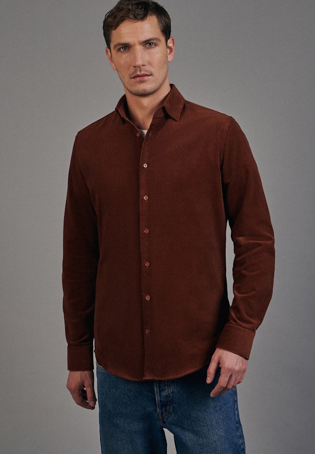 Slim Business Hemd Uni in Orange |  Seidensticker Onlineshop