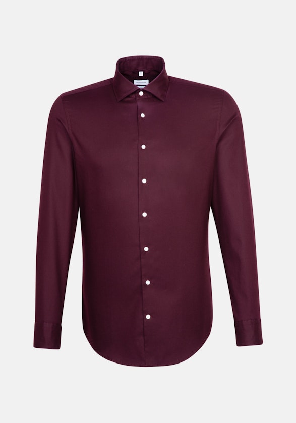 Non-iron Twill Business overhemd in Slim with Kentkraag in Rood |  Seidensticker Onlineshop