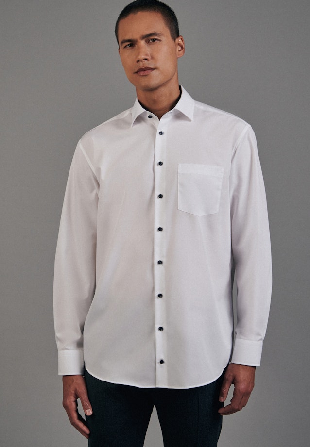Comfort Business Hemd Uni in Weiß |  Seidensticker Onlineshop