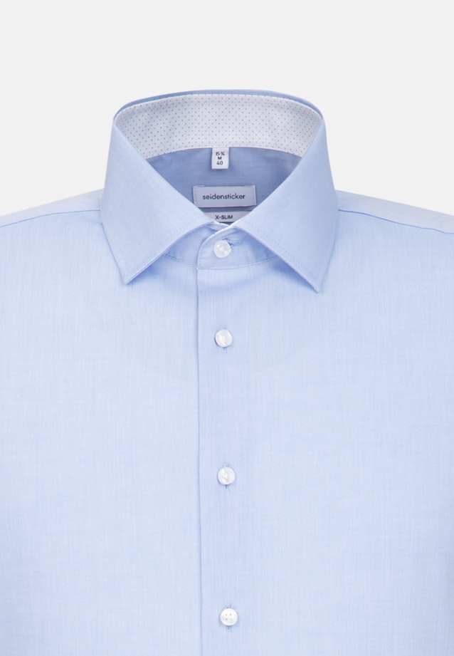 Non-iron Chambray Business Shirt in X-Slim with Kent-Collar in Light Blue |  Seidensticker Onlineshop