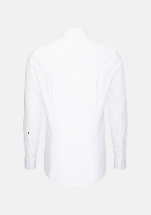 Bügelfreies Chambray Business Hemd in Slim mit Kentkragen in Weiß |  Seidensticker Onlineshop