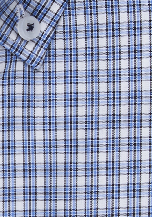 Bügelfreies Popeline Business Hemd in Shaped mit Button-Down-Kragen in Hellblau |  Seidensticker Onlineshop