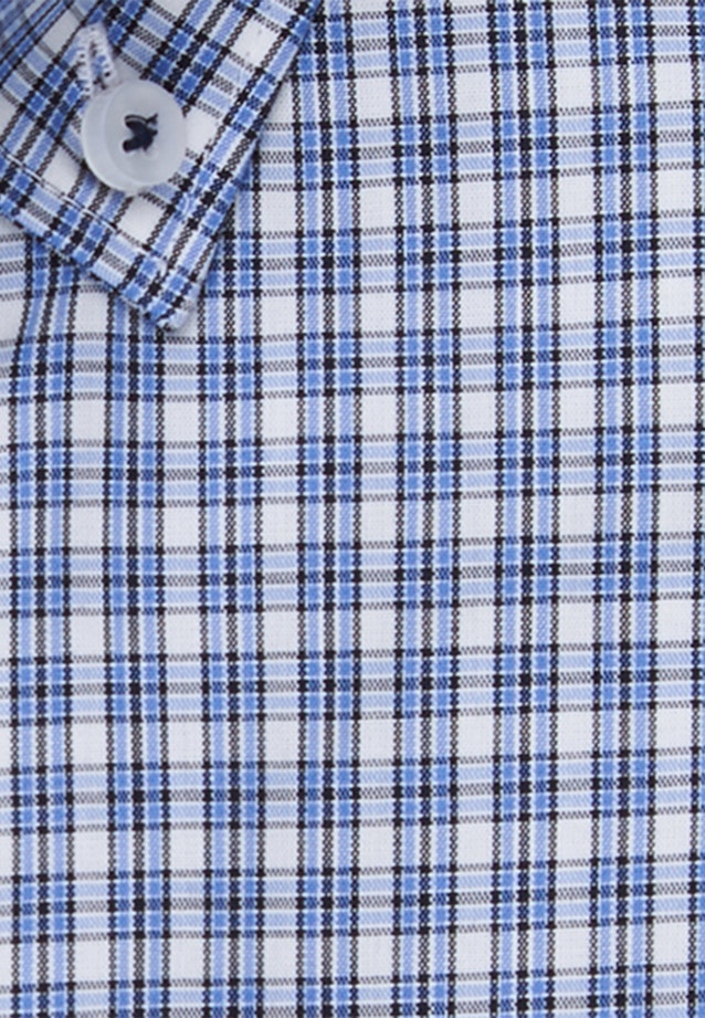 Non-iron Poplin Business Shirt in Shaped with Button-Down-Collar in Light Blue |  Seidensticker Onlineshop