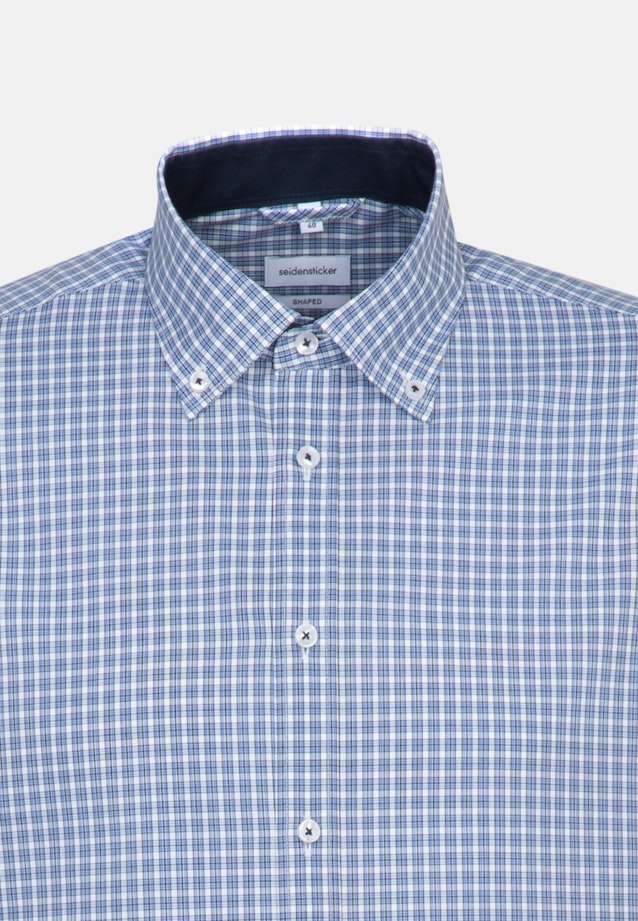 Bügelfreies Popeline Business Hemd in Shaped mit Button-Down-Kragen in Hellblau |  Seidensticker Onlineshop
