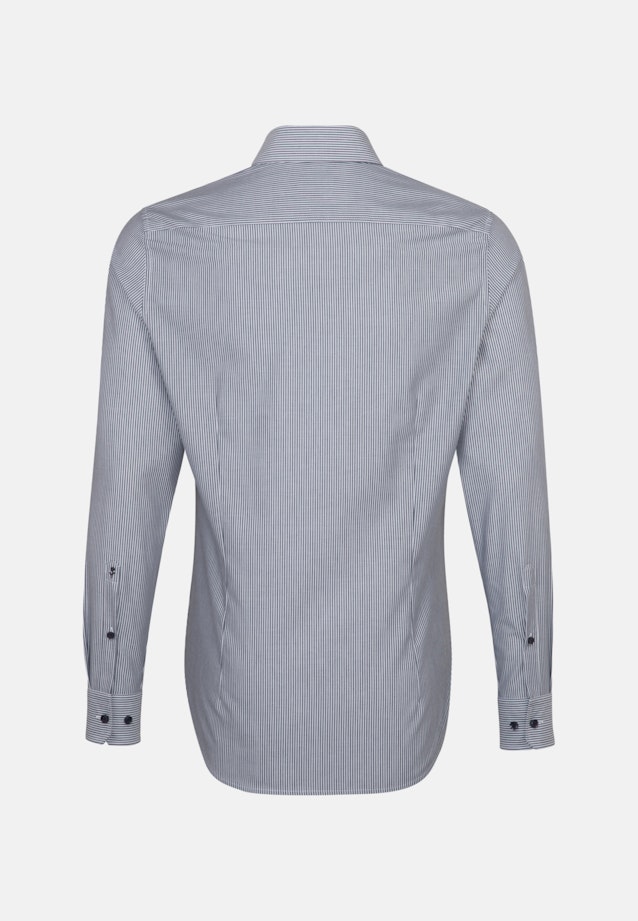 Slim Business Hemd Streifen in Dunkelblau |  Seidensticker Onlineshop