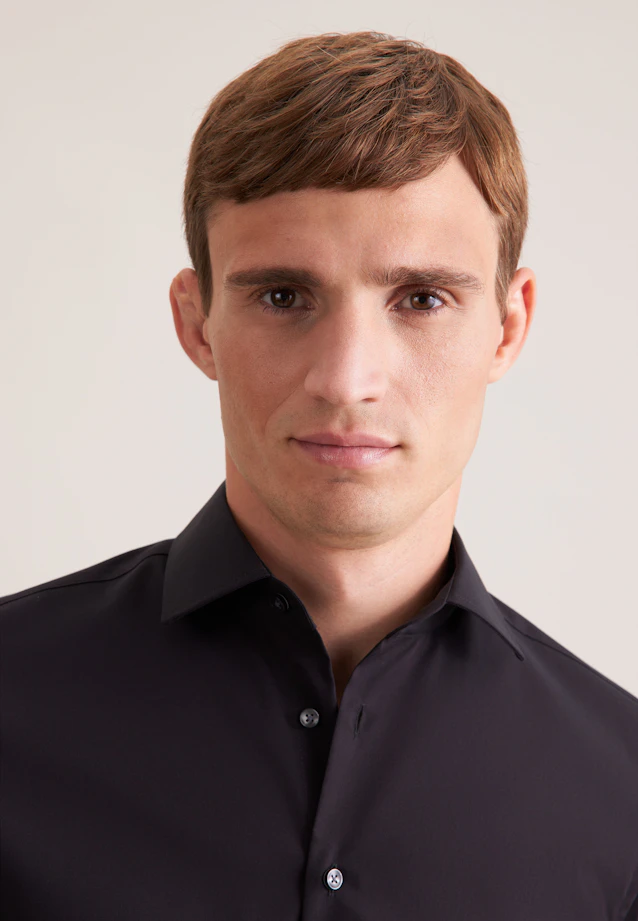 X-Slim Business shirt Uni in Black |  Seidensticker Onlineshop