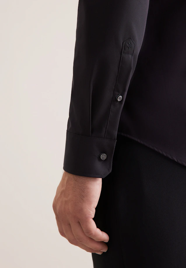 X-Slim Business shirt Uni in Black |  Seidensticker Onlineshop