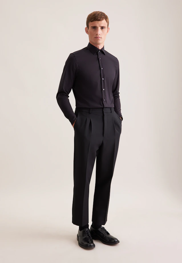 X-Slim Business shirt Uni in Black |  Seidensticker Onlineshop
