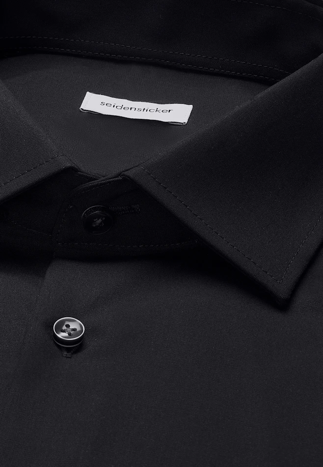 X-Slim Business shirt Uni in Black | Seidensticker online shop