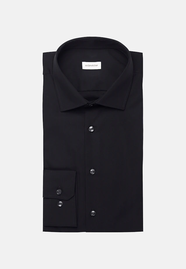 X-Slim Business Hemd Uni in Schwarz |  Seidensticker Onlineshop