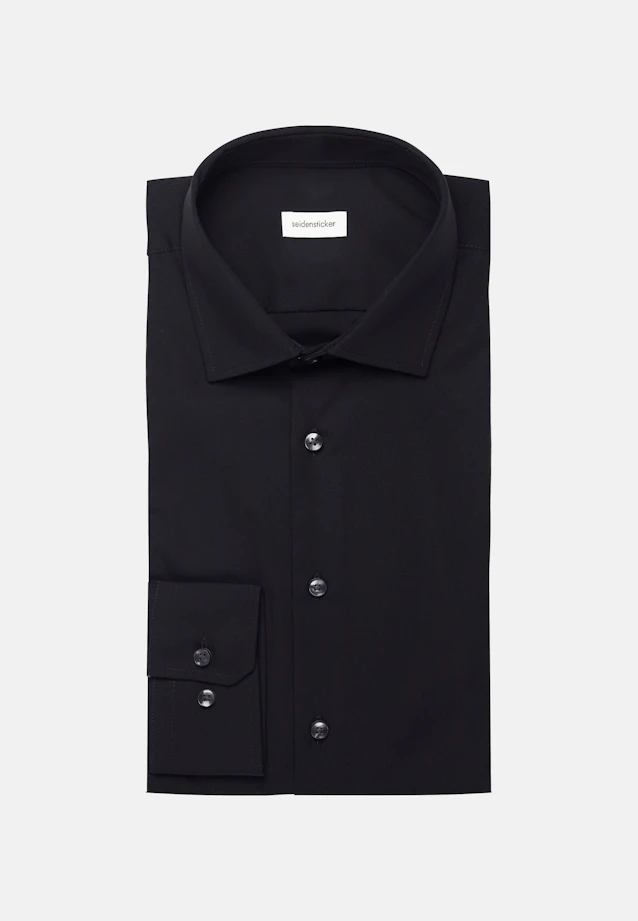 X-Slim Business Hemd Uni in Schwarz |  Seidensticker Onlineshop