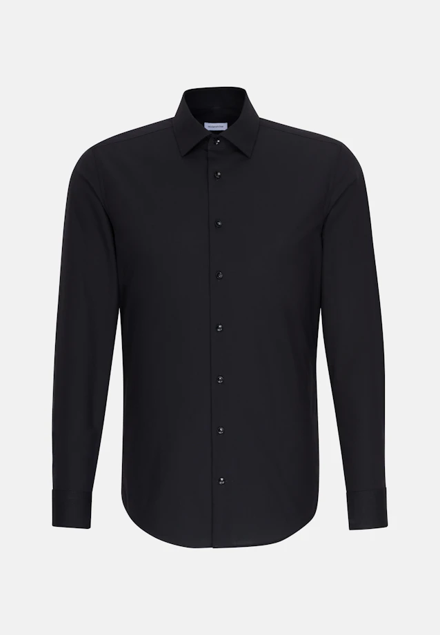 X-Slim Business shirt Uni in Black |  Seidensticker Onlineshop