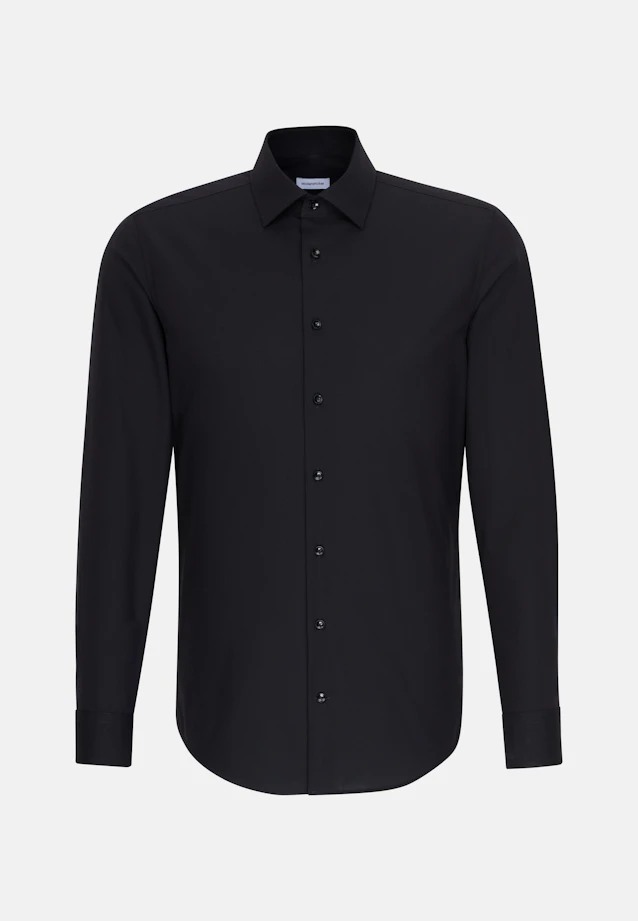 X-Slim Business Hemd Uni in Schwarz |  Seidensticker Onlineshop