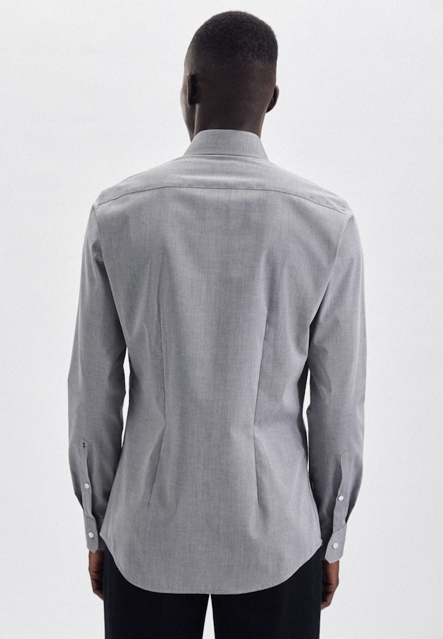 Bügelfreies Popeline Business Hemd in X-Slim mit Kentkragen in Grau | Seidensticker Onlineshop
