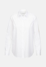 Regular fit Hemdbluse Uni in Weiß |  Seidensticker Onlineshop