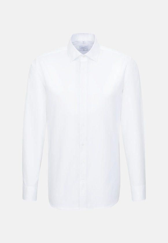 Easy-iron Satin Business Shirt in Slim with Kent-Collar in White |  Seidensticker Onlineshop