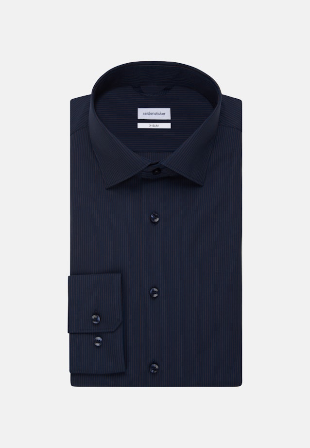 Shaped Business Hemd Streifen in Orange |  Seidensticker Onlineshop