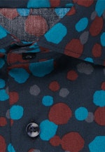 Regular Business Shirt Print in Turquoise |  Seidensticker Onlineshop