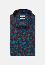 Regular Business Shirt Print in Turquoise |  Seidensticker Onlineshop