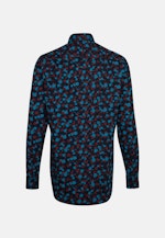Regular Business Shirt Print in Turquoise |  Seidensticker Onlineshop