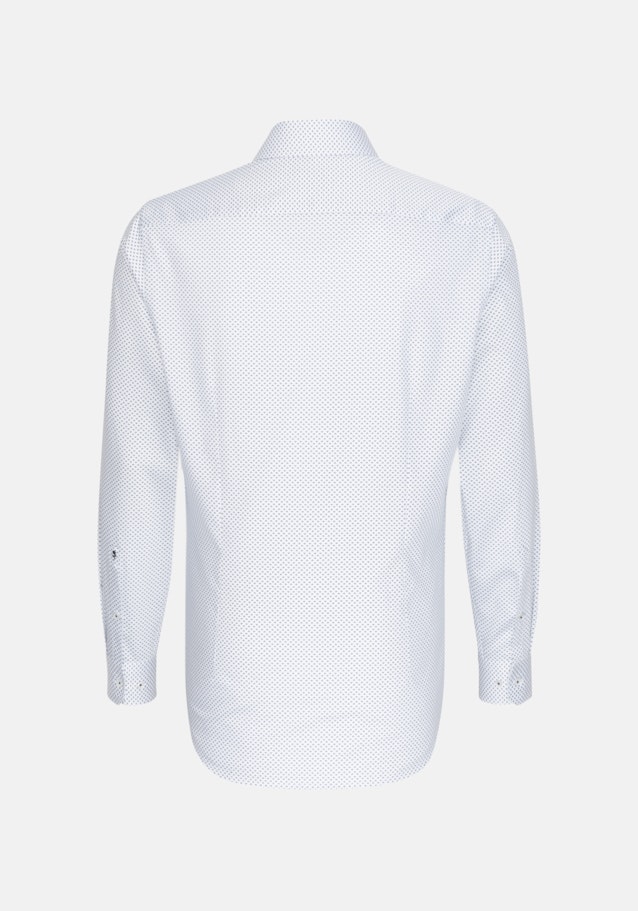 Twill Business Hemd in Shaped mit Kentkragen und extra langem Arm in Dunkelblau |  Seidensticker Onlineshop