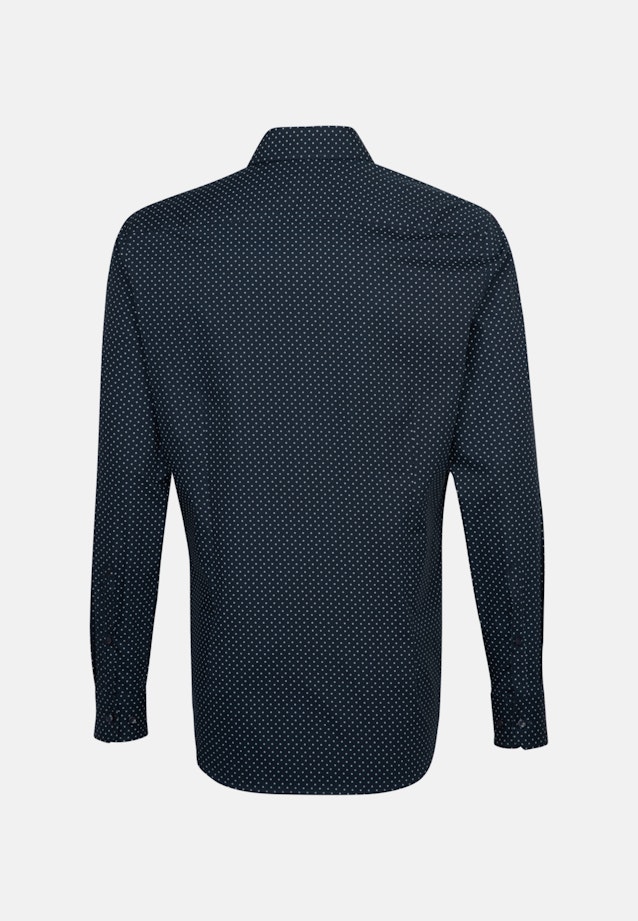 Slim Business Hemd Druck in Dunkelblau |  Seidensticker Onlineshop