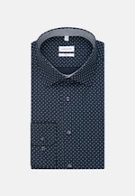 Slim Business Hemd Druck in Dunkelblau |  Seidensticker Onlineshop