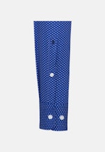 Shaped Business Hemd Druck in Mittelblau |  Seidensticker Onlineshop