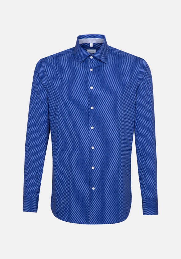 Business overhemd in Shaped with Kentkraag in Middelmatig Blauw |  Seidensticker Onlineshop