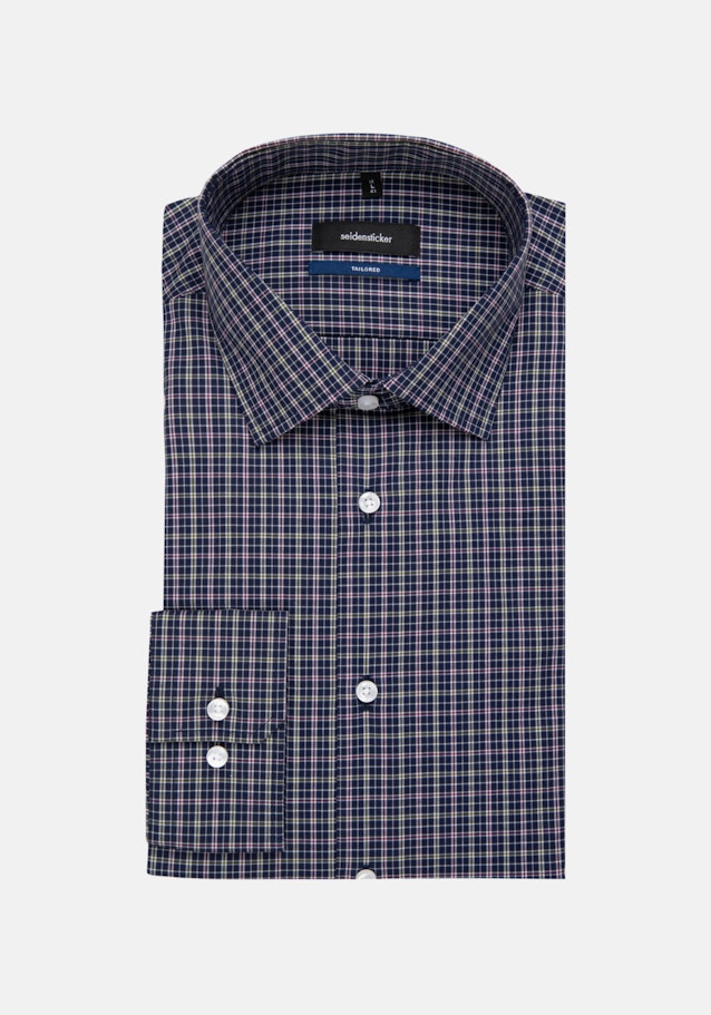 Non-iron Poplin Business Shirt in Shaped with Kent-Collar and extra long sleeve in Green |  Seidensticker Onlineshop