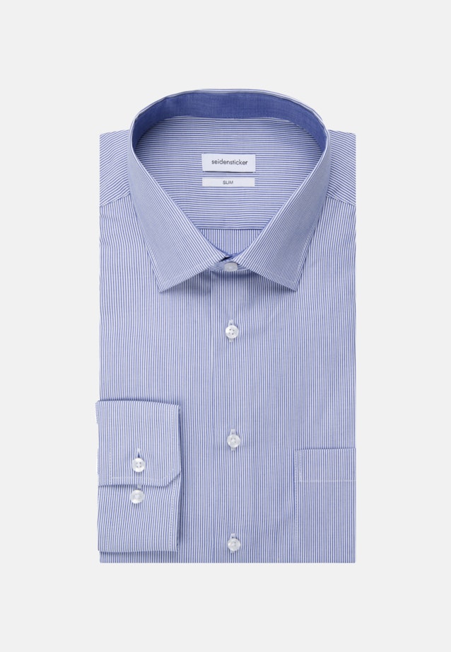 Slim Business Shirt Stripes in Medium Blue |  Seidensticker Onlineshop