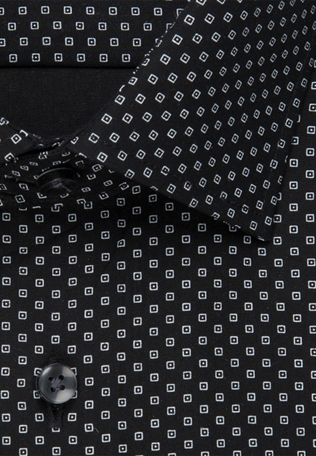 Slim Business Hemd Druck in Schwarz |  Seidensticker Onlineshop