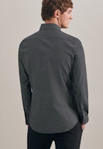 Slim Business Hemd Druck in Schwarz |  Seidensticker Onlineshop