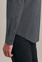 Slim Business Hemd Druck in Schwarz |  Seidensticker Onlineshop
