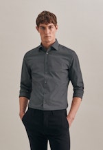 Slim Business Hemd Druck in Schwarz |  Seidensticker Onlineshop